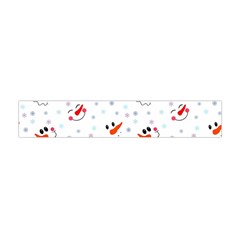 Cute Faces Of Snowmen Flano Scarf (mini) by SychEva