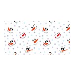 Cute Faces Of Snowmen Satin Wrap Front