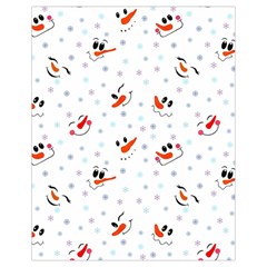 Cute Faces Of Snowmen Drawstring Bag (small) by SychEva