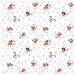 Cute Faces Of Snowmen Lightweight Scarf  by SychEva