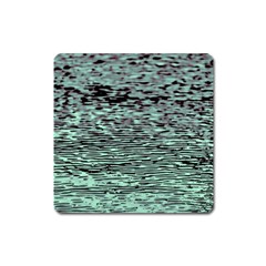 Blue Waves Flow Series 5 Square Magnet by DimitriosArt