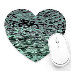 Blue Waves Flow Series 5 Heart Mousepads by DimitriosArt