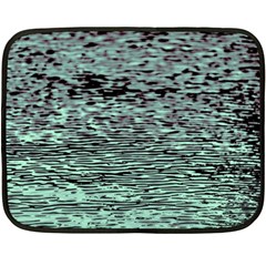 Blue Waves Flow Series 5 Double Sided Fleece Blanket (mini)  by DimitriosArt