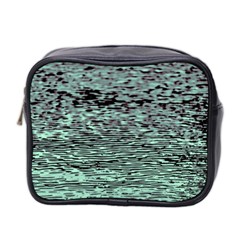 Blue Waves Flow Series 5 Mini Toiletries Bag (two Sides) by DimitriosArt