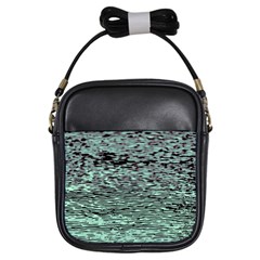 Blue Waves Flow Series 5 Girls Sling Bag by DimitriosArt