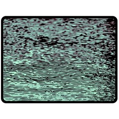 Blue Waves Flow Series 5 Fleece Blanket (large)  by DimitriosArt