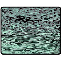 Blue Waves Flow Series 5 Fleece Blanket (medium)  by DimitriosArt