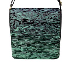 Blue Waves Flow Series 5 Flap Closure Messenger Bag (l) by DimitriosArt