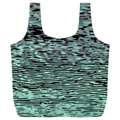 Blue Waves Flow Series 5 Full Print Recycle Bag (xxxl) by DimitriosArt