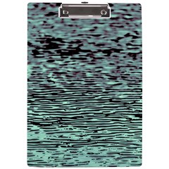 Blue Waves Flow Series 5 A4 Clipboard by DimitriosArt