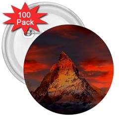 Switzerland-zermatt-mountains-snow 3  Buttons (100 Pack) 