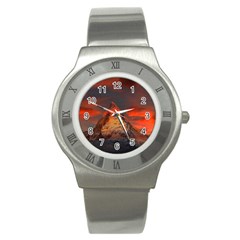 Switzerland-zermatt-mountains-snow Stainless Steel Watch