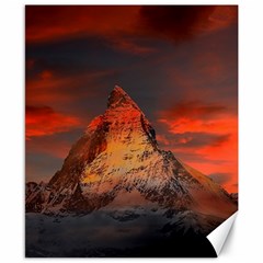 Switzerland-zermatt-mountains-snow Canvas 8  X 10 