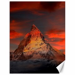 Switzerland-zermatt-mountains-snow Canvas 12  X 16 