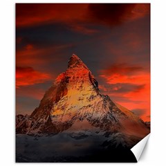 Switzerland-zermatt-mountains-snow Canvas 20  X 24 