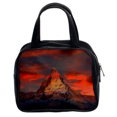 Switzerland-zermatt-mountains-snow Classic Handbag (two Sides)