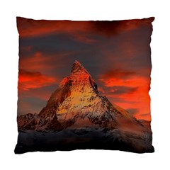 Switzerland-zermatt-mountains-snow Standard Cushion Case (two Sides)