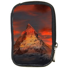 Switzerland-zermatt-mountains-snow Compact Camera Leather Case