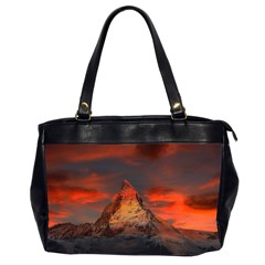 Switzerland-zermatt-mountains-snow Oversize Office Handbag (2 Sides)