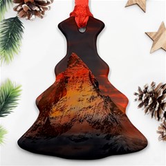 Switzerland-zermatt-mountains-snow Christmas Tree Ornament (two Sides)