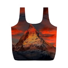 Switzerland-zermatt-mountains-snow Full Print Recycle Bag (m)