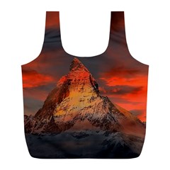 Switzerland-zermatt-mountains-snow Full Print Recycle Bag (l)