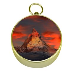 Switzerland-zermatt-mountains-snow Gold Compasses