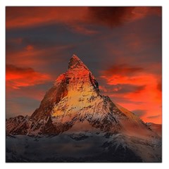 Switzerland-zermatt-mountains-snow Large Satin Scarf (square)