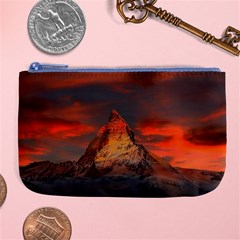 Switzerland-zermatt-mountains-snow Large Coin Purse by Pakrebo