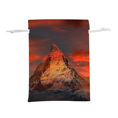 Switzerland-zermatt-mountains-snow Lightweight Drawstring Pouch (s)