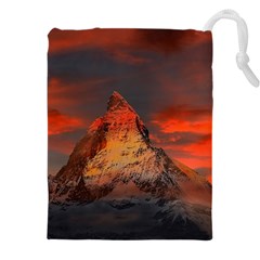 Switzerland-zermatt-mountains-snow Drawstring Pouch (4xl)