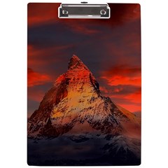 Switzerland-zermatt-mountains-snow A4 Clipboard