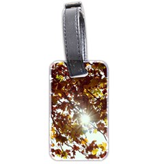 Golden Leaf s Luggage Tag (two Sides) by DimitriosArt