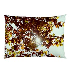 Golden Leaf s Pillow Case (two Sides) by DimitriosArt