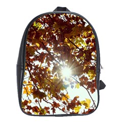 Golden Leaf s School Bag (xl) by DimitriosArt