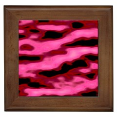 Pink  Waves Flow Series 3 Framed Tile by DimitriosArt