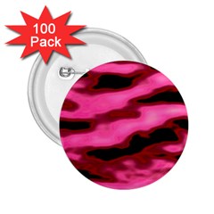 Pink  Waves Flow Series 3 2 25  Buttons (100 Pack)  by DimitriosArt