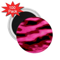 Pink  Waves Flow Series 3 2 25  Magnets (100 Pack)  by DimitriosArt