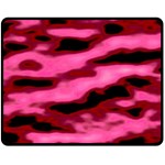 Pink  Waves Flow Series 3 Fleece Blanket (Medium)  60 x50  Blanket Front