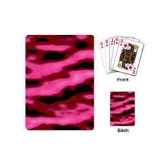 Pink  Waves Flow Series 3 Playing Cards Single Design (mini) by DimitriosArt