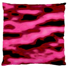 Pink  Waves Flow Series 3 Standard Flano Cushion Case (two Sides) by DimitriosArt