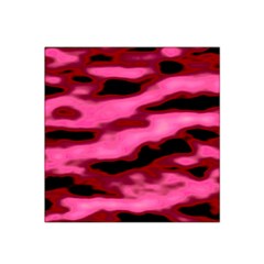 Pink  Waves Flow Series 3 Satin Bandana Scarf by DimitriosArt