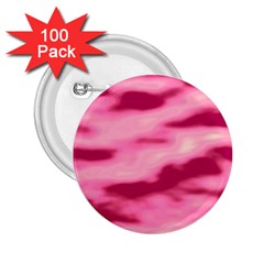 Pink  Waves Flow Series 4 2 25  Buttons (100 Pack)  by DimitriosArt