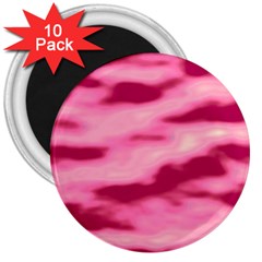 Pink  Waves Flow Series 4 3  Magnets (10 Pack)  by DimitriosArt