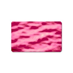 Pink  Waves Flow Series 4 Magnet (name Card) by DimitriosArt