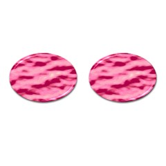 Pink  Waves Flow Series 4 Cufflinks (oval) by DimitriosArt