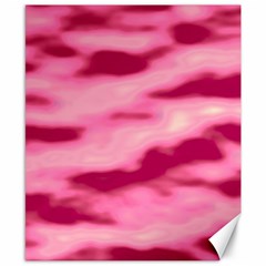 Pink  Waves Flow Series 4 Canvas 8  X 10  by DimitriosArt