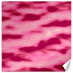 Pink  Waves Flow Series 4 Canvas 20  X 20  by DimitriosArt