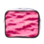 Pink  Waves Flow Series 4 Mini Toiletries Bag (One Side) Front