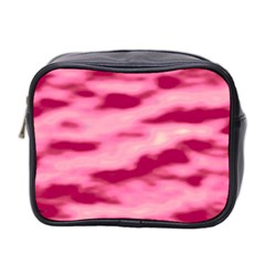 Pink  Waves Flow Series 4 Mini Toiletries Bag (two Sides) by DimitriosArt